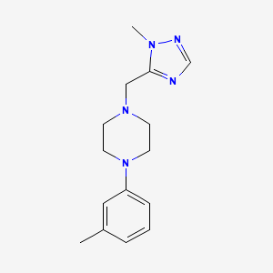 1-(3-Methylphenyl)-4-[(2-methyl-1,2,4-triazol-3-yl)methyl]piperazine
