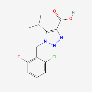 1-(2-chloro-6-fluorobenzyl)-5-isopropyl-1H-1,2,3-triazole-4-carboxylic acid