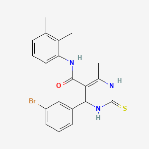 4-(3-bromophenyl)-N-(2,3-dimethylphenyl)-6-methyl-2-thioxo-1,2,3,4-tetrahydropyrimidine-5-carboxamide