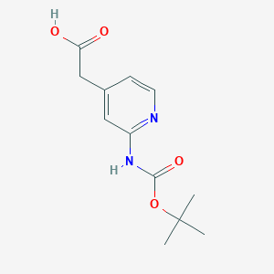 2-(2-((tert-Butoxycarbonyl)amino)pyridin-4-yl)acetic acid
