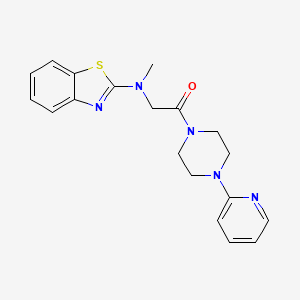 2-(Benzo[d]thiazol-2-yl(methyl)amino)-1-(4-(pyridin-2-yl)piperazin-1-yl)ethanone