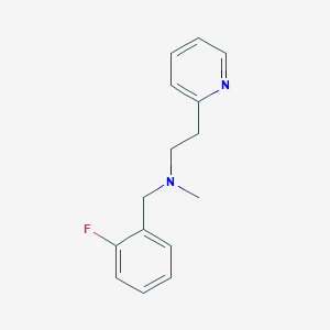 molecular formula C15H17FN2 B248849 N-(2-fluorobenzyl)-N-methyl-2-(pyridin-2-yl)ethanamine 