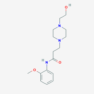 3-[4-(2-hydroxyethyl)piperazin-1-yl]-N-(2-methoxyphenyl)propanamide