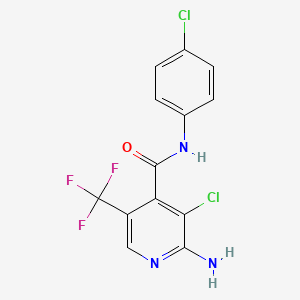 2-amino-3-chloro-N-(4-chlorophenyl)-5-(trifluoromethyl)pyridine-4-carboxamide