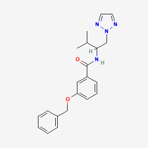 3-(benzyloxy)-N-(3-methyl-1-(2H-1,2,3-triazol-2-yl)butan-2-yl)benzamide
