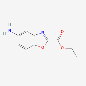 molecular formula C10H10N2O3 B2488565 Ethyl 5-aminobenzo[d]oxazole-2-carboxylate CAS No. 1159515-88-4