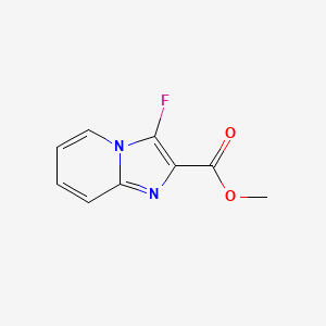 molecular formula C9H7FN2O2 B2488567 甲基3-氟咪唑并[1,2-a]吡啶-2-羧酸酯 CAS No. 695212-12-5
