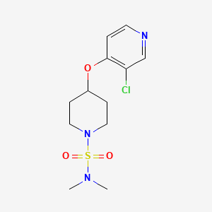molecular formula C12H18ClN3O3S B2488576 4-((3-chloropyridin-4-yl)oxy)-N,N-dimethylpiperidine-1-sulfonamide CAS No. 2034632-95-4