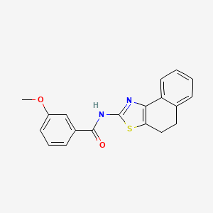 molecular formula C19H16N2O2S B2488582 N-(4,5-dihydronaphtho[1,2-d]thiazol-2-yl)-3-methoxybenzamide CAS No. 361160-35-2