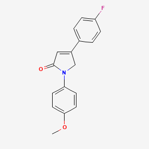 4-(4-fluorophenyl)-1-(4-methoxyphenyl)-1,5-dihydro-2H-pyrrol-2-one