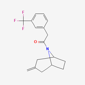 1-((1R,5S)-3-methylene-8-azabicyclo[3.2.1]octan-8-yl)-2-(3-(trifluoromethyl)phenyl)ethan-1-one