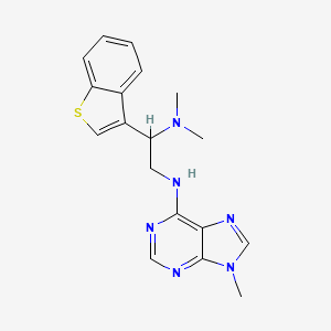 N-[2-(1-benzothiophen-3-yl)-2-(dimethylamino)ethyl]-9-methyl-9H-purin-6-amine