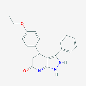 molecular formula C20H19N3O2 B248861 4-(4-ethoxyphenyl)-3-phenyl-1,2,4,5-tetrahydropyrazolo[3,4-b]pyridin-6-one 