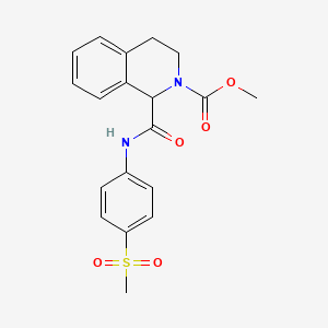 methyl 1-((4-(methylsulfonyl)phenyl)carbamoyl)-3,4-dihydroisoquinoline-2(1H)-carboxylate