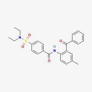 molecular formula C25H26N2O4S B2488625 N-(2-benzoyl-4-methylphenyl)-4-(diethylsulfamoyl)benzamide CAS No. 392236-68-9