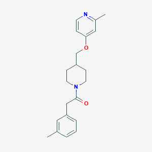 2-(3-Methylphenyl)-1-[4-[(2-methylpyridin-4-yl)oxymethyl]piperidin-1-yl]ethanone