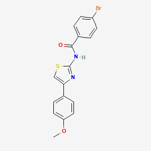 4-bromo-N-[4-(4-methoxyphenyl)-1,3-thiazol-2-yl]benzamide