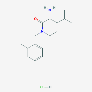 2-amino-N-ethyl-4-methyl-N-[(2-methylphenyl)methyl]pentanamide hydrochloride