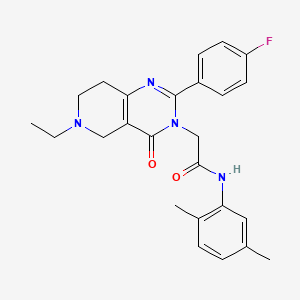 N-(2,5-dimethylphenyl)-2-(6-ethyl-2-(4-fluorophenyl)-4-oxo-5,6,7,8-tetrahydropyrido[4,3-d]pyrimidin-3(4H)-yl)acetamide