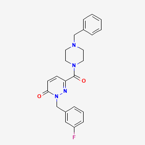6-(4-benzylpiperazine-1-carbonyl)-2-(3-fluorobenzyl)pyridazin-3(2H)-one