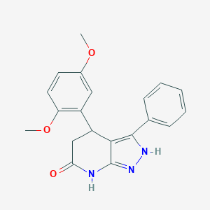 molecular formula C20H19N3O3 B248864 4-(2,5-dimethoxyphenyl)-3-phenyl-1,4,5,7-tetrahydro-6H-pyrazolo[3,4-b]pyridin-6-one 