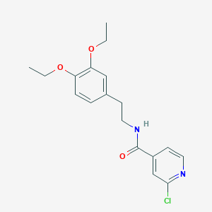 2-chloro-N-[2-(3,4-diethoxyphenyl)ethyl]pyridine-4-carboxamide