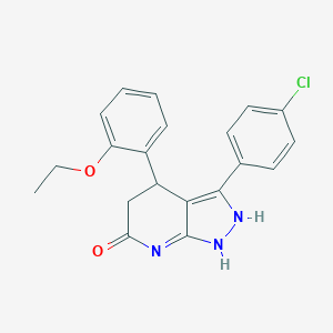 molecular formula C20H18ClN3O2 B248865 3-(4-chlorophenyl)-4-(2-ethoxyphenyl)-1,2,4,5-tetrahydropyrazolo[3,4-b]pyridin-6-one 