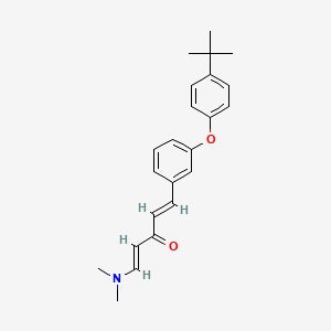 molecular formula C23H27NO2 B2488653 (1E,4E)-1-[3-(4-tert-butylphenoxy)phenyl]-5-(dimethylamino)penta-1,4-dien-3-one CAS No. 692288-00-9