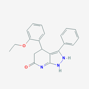 molecular formula C20H19N3O2 B248866 4-(2-ethoxyphenyl)-3-phenyl-1,2,4,5-tetrahydropyrazolo[3,4-b]pyridin-6-one 