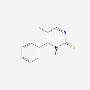 molecular formula C11H10N2S B2488663 5-甲基-4-苯基-2-嘧啶硫醇 CAS No. 857412-75-0