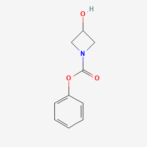 molecular formula C10H11NO3 B2488669 Phenyl 3-hydroxyazetidine-1-carboxylate CAS No. 438487-47-9