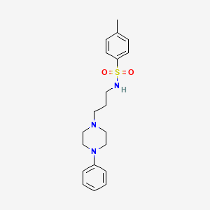 molecular formula C20H27N3O2S B2488670 4-methyl-N-(3-(4-phenylpiperazin-1-yl)propyl)benzenesulfonamide CAS No. 1049549-45-2