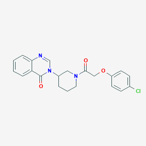 molecular formula C21H20ClN3O3 B2488680 3-(1-(2-(4-chlorophenoxy)acetyl)piperidin-3-yl)quinazolin-4(3H)-one CAS No. 2034422-53-0