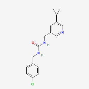 1-(4-Chlorobenzyl)-3-((5-cyclopropylpyridin-3-yl)methyl)urea