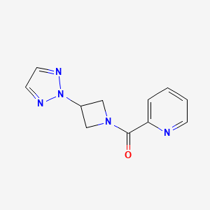 2-[3-(2H-1,2,3-triazol-2-yl)azetidine-1-carbonyl]pyridine