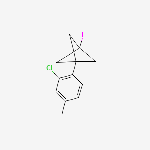 molecular formula C12H12ClI B2488697 1-(2-Chloro-4-methylphenyl)-3-iodobicyclo[1.1.1]pentane CAS No. 2287299-05-0