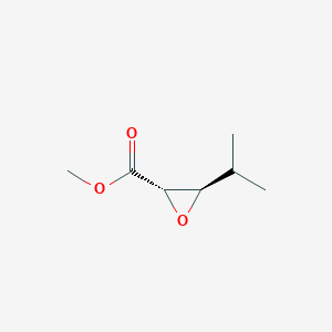 molecular formula C7H12O3 B024887 Methyl (2S,3R)-3-propan-2-yloxirane-2-carboxylate CAS No. 100939-33-1