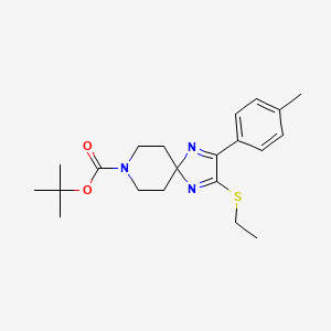 Tert-butyl 2-(ethylthio)-3-(p-tolyl)-1,4,8-triazaspiro[4.5]deca-1,3-diene-8-carboxylate
