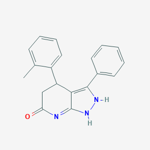 molecular formula C19H17N3O B248871 4-(2-methylphenyl)-3-phenyl-1,2,4,5-tetrahydropyrazolo[3,4-b]pyridin-6-one 