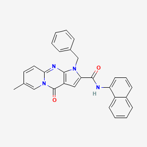 1-benzyl-7-methyl-N-(naphthalen-1-yl)-4-oxo-1,4-dihydropyrido[1,2-a]pyrrolo[2,3-d]pyrimidine-2-carboxamide