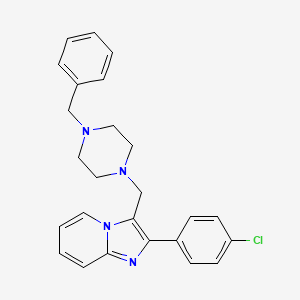 3-[(4-Benzylpiperazino)methyl]-2-(4-chlorophenyl)imidazo[1,2-a]pyridine