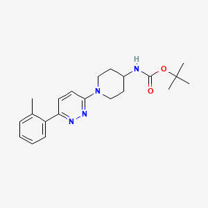 Tert-butyl {1-[6-(2-methylphenyl)pyridazin-3-yl]piperidin-4-yl}carbamate