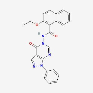 2-ethoxy-N-(4-oxo-1-phenyl-1H-pyrazolo[3,4-d]pyrimidin-5(4H)-yl)-1-naphthamide