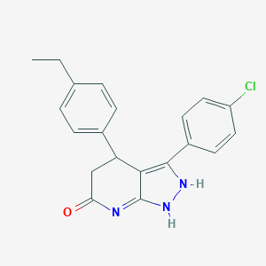 molecular formula C20H18ClN3O B248874 3-(4-chlorophenyl)-4-(4-ethylphenyl)-1,2,4,5-tetrahydropyrazolo[3,4-b]pyridin-6-one 