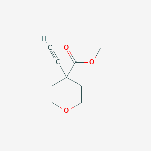 molecular formula C9H12O3 B2488741 甲基4-乙炔氧杂环戊烷-4-羧酸酯 CAS No. 1509901-08-9