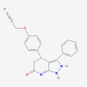 molecular formula C21H17N3O2 B248875 3-phenyl-4-(4-prop-2-ynoxyphenyl)-1,2,4,5-tetrahydropyrazolo[3,4-b]pyridin-6-one 