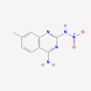 molecular formula C9H9N5O2 B2488752 7-methyl-N2-nitroquinazoline-2,4-diamine CAS No. 1823776-64-2