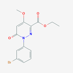 Ethyl 1-(3-bromophenyl)-4-methoxy-6-oxopyridazine-3-carboxylate