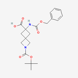 6-(((Benzyloxy)carbonyl)amino)-2-(tert-butoxycarbonyl)-2-azaspiro[3.3]heptane-6-carboxylic acid