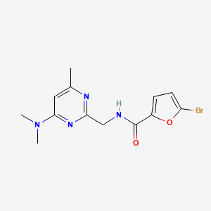 molecular formula C13H15BrN4O2 B2488786 5-Bromo-N-[[4-(dimethylamino)-6-methylpyrimidin-2-yl]methyl]furan-2-carboxamide CAS No. 1797292-33-1